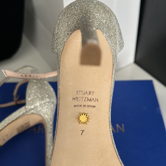 Stuart Weitzman Amelia Glitter Shows 7 B - Picture 5 of 8